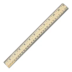 Westcott® Metric Ruler With Metal Edge, 12"