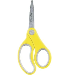 Westcott Soft-Handle Kids' Scissors, 5", Pointed, Assorted Colors, Pack Of 12