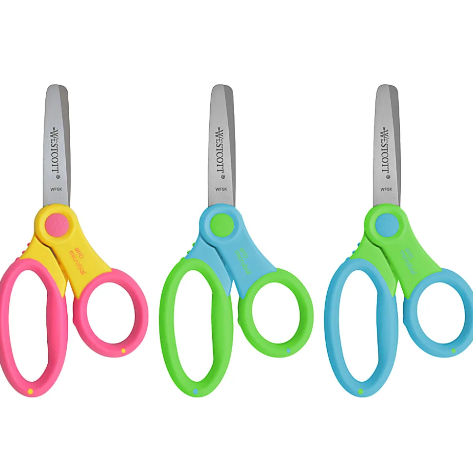 Westcott® Soft Handle Kids Scissors, 5", Blunt, Assorted Colors