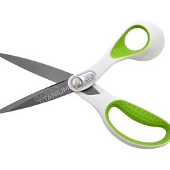 Westcott® Straight Carbo Titanium Scissors, 8" L, Pointed Tip, Gray