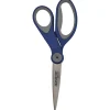 Westcott 8” Straight Non-Stick Scissors With Adjustable Glide, Blue/Gray