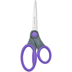 Westcott® Student Scissors with Anti-Microbial Protection, 7", Pointed, Assorted Colors
