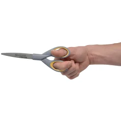 Westcott® Titanium Bonded Scissors, Pointed, Gray/Yellow, Pack Of 2