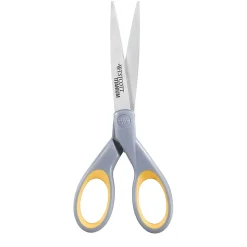 Westcott® Titanium Bonded Scissors, Pointed, Gray/Yellow, Pack Of 2