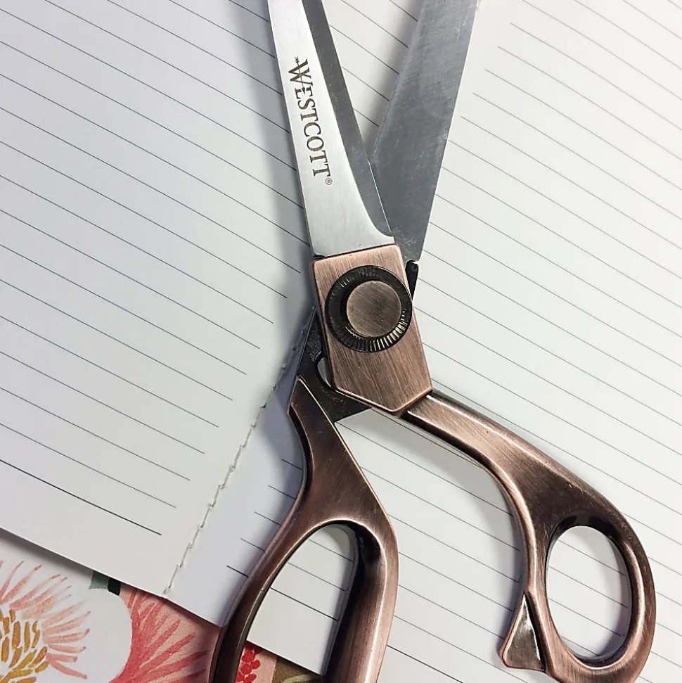 Westcott® Vintage Scissors, 8", Pointed, Copper