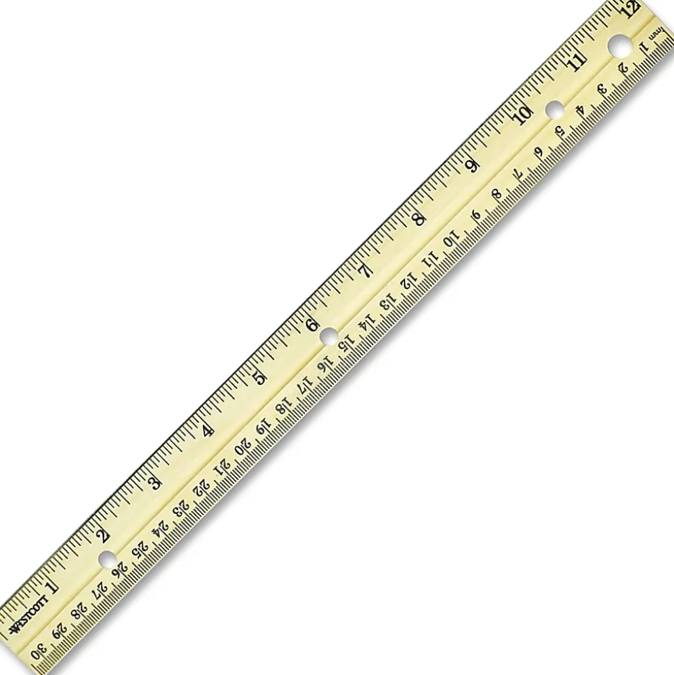 Westcott® Wood Ruler, 12"