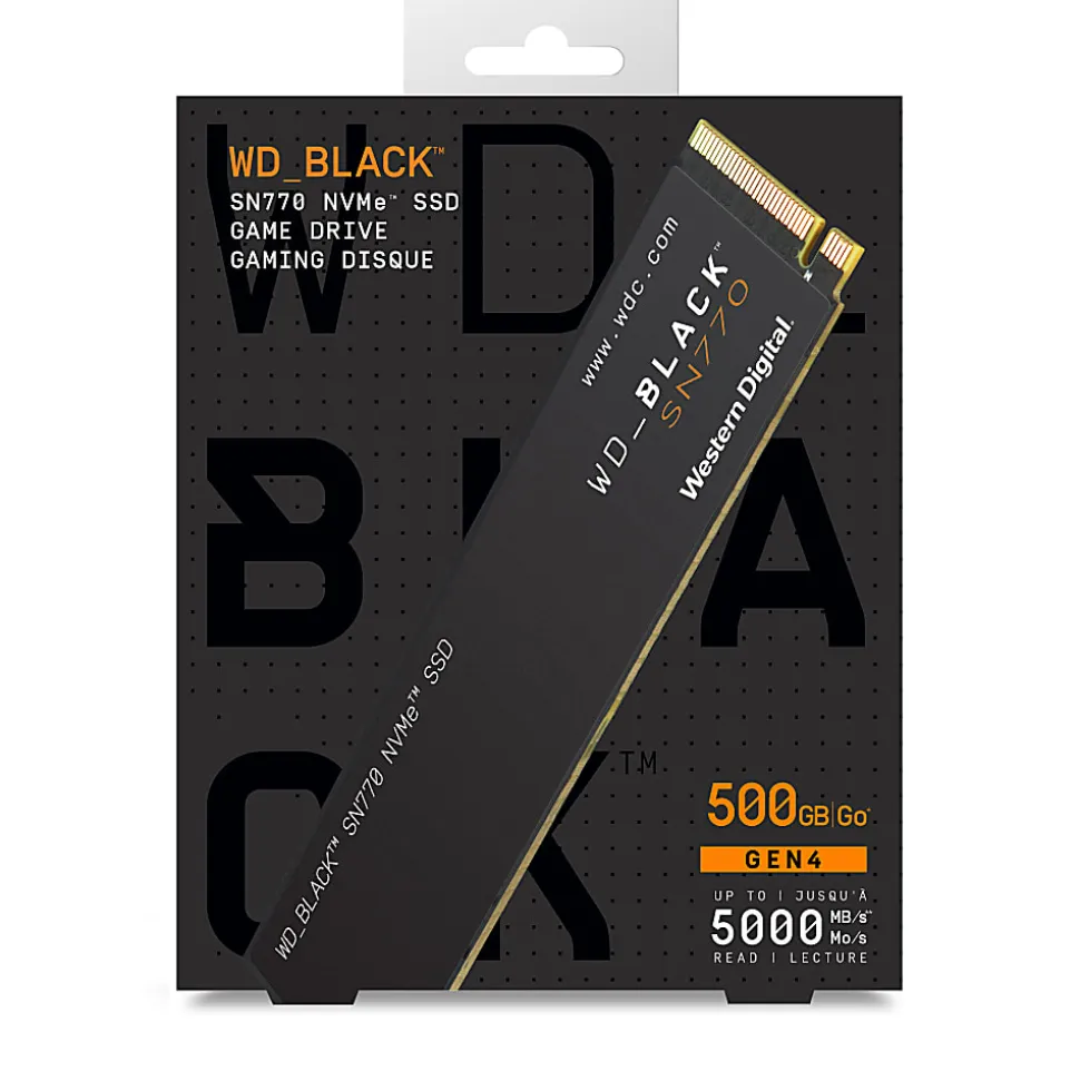 Western Digital BLACK™ SN770 NVMe™ SSD, 500GB, Black