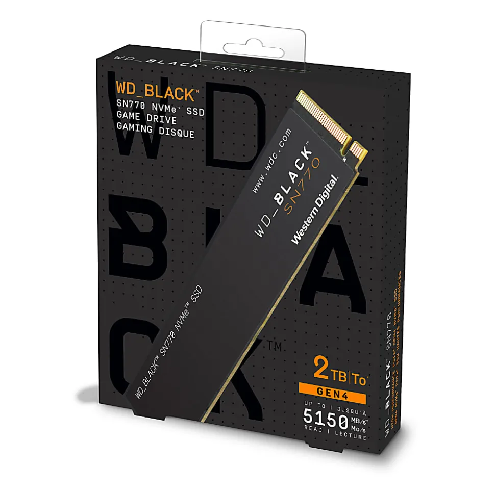 Western Digital BLACK™ SN770 NVMe™ SSD, 2TB, Black