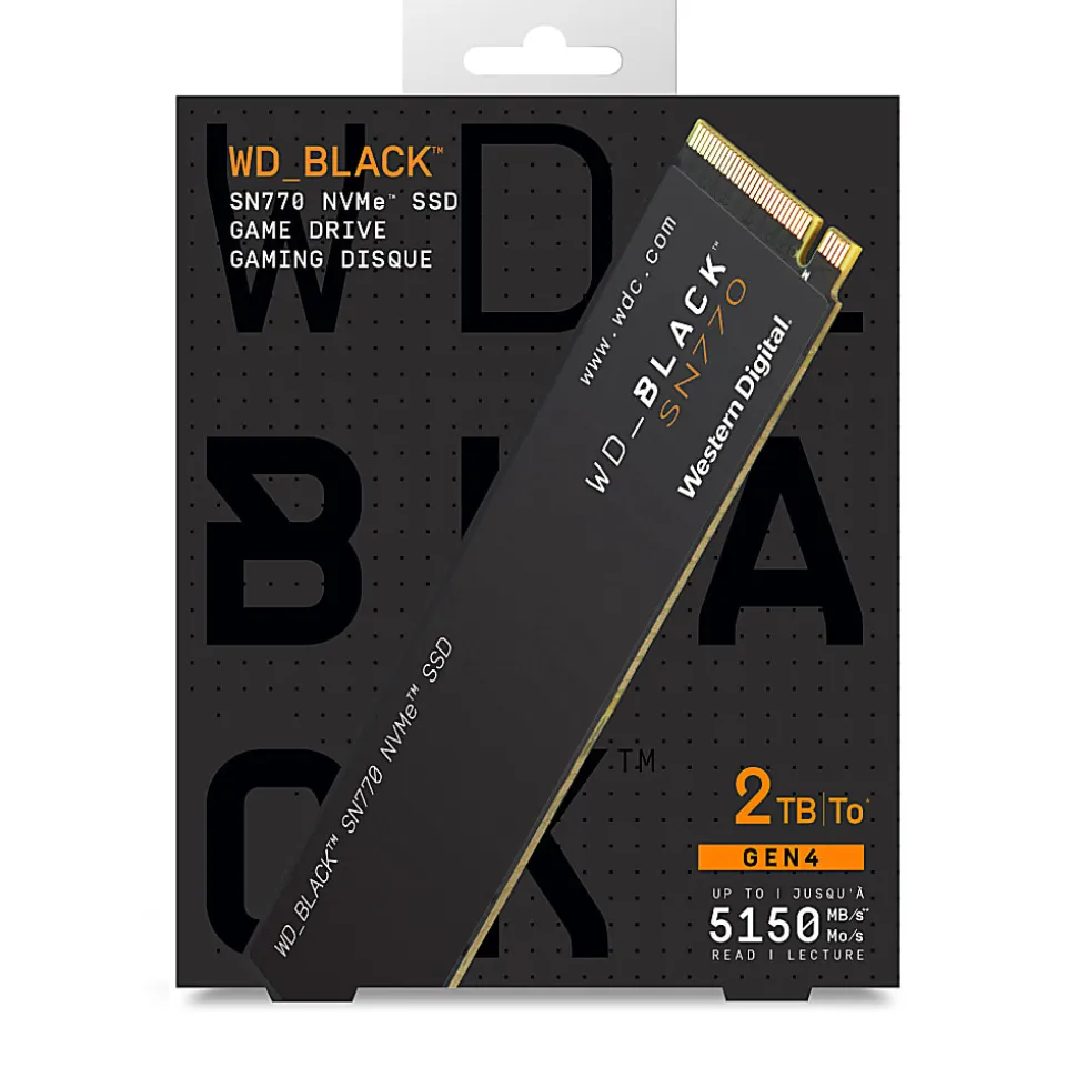 Western Digital BLACK™ SN770 NVMe™ SSD, 2TB, Black
