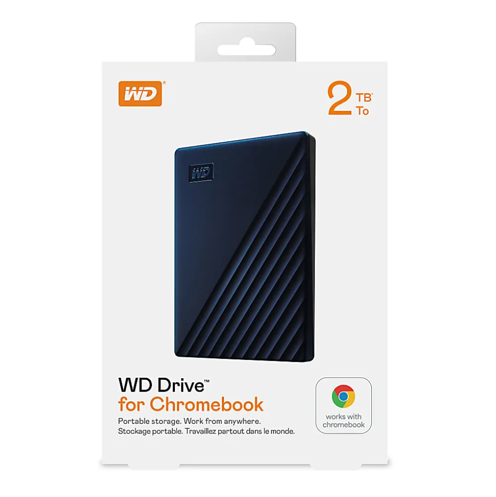 Western Digital Drive™ for Chromebook, 2TB, Midnight Blue