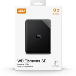 Western Digital Elements™ SE Portable Hard Drive, 2TB, Black