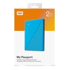 Western Digital My Passport™ Portable HDD, 2TB, Blue