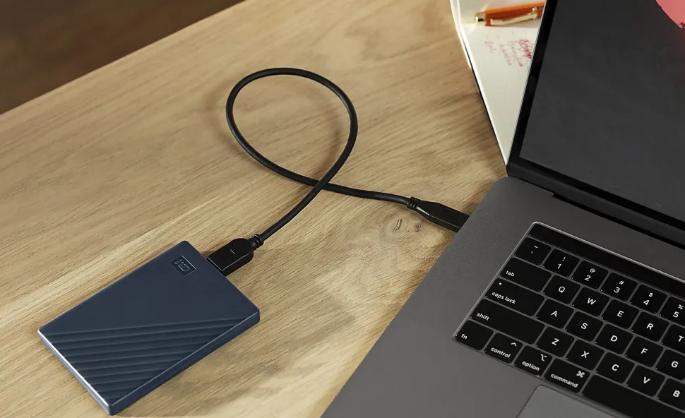 Western Digital My Passport™ Portable HDD For Mac, 4TB, Blue