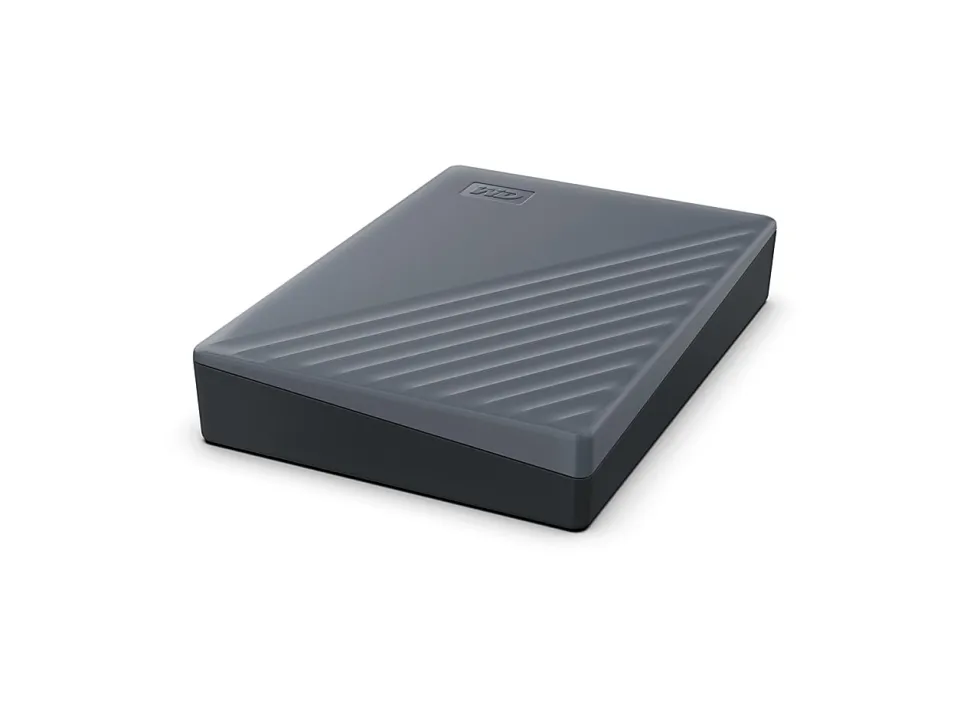 Western Digital WD My Passport® Portable Hard Drive, 4TB, Silicon Gray