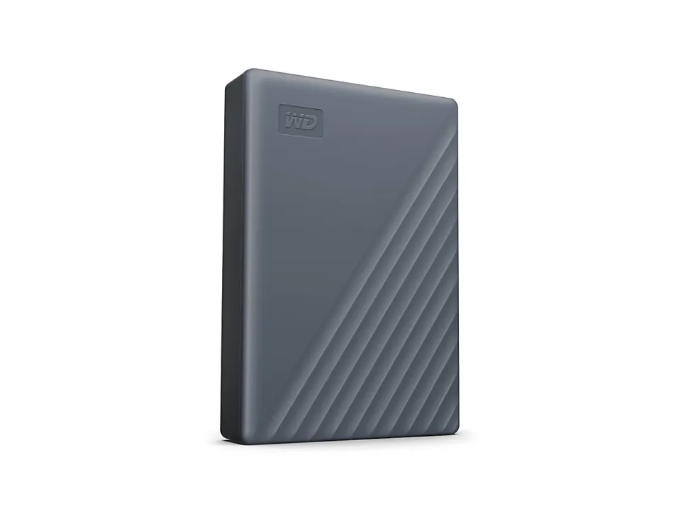 Western Digital WD My Passport® Portable Hard Drive, 4TB, Silicon Gray