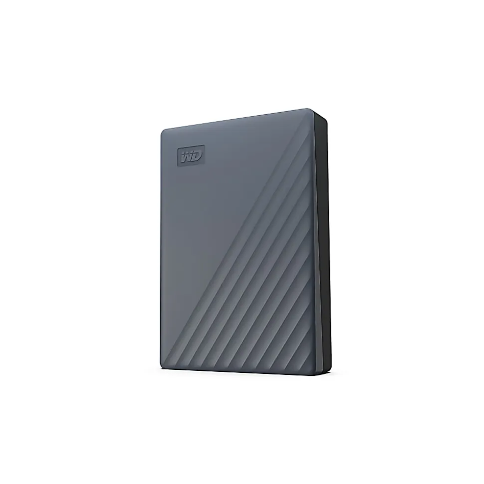 Western Digital WD My Passport® Portable Hard Drive, 4TB, Silicon Gray