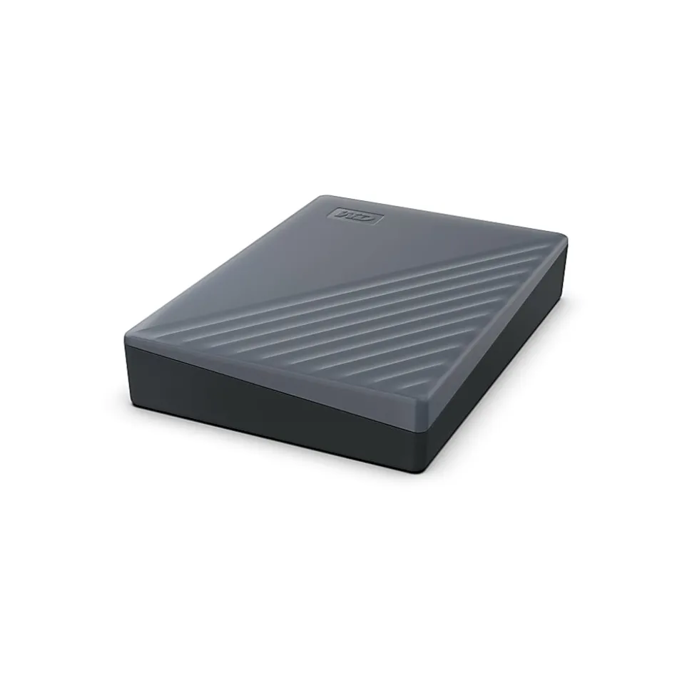 Western Digital WD My Passport® Portable Hard Drive, 4TB, Silicon Gray
