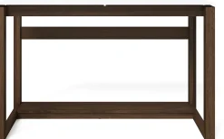 Whalen® Cecile 48”W Writing Desk, Snowdrift White/Walnut