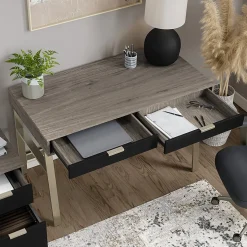 Whalen Devon 48"W Computer Desk, Harbor Oak
