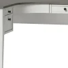 Whalen® Floor Display Lagron 60"W Wood L-Shaped Corner Desk, Arctic White/Shadow Gray