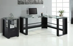 Whalen® Jasper 60"W L-Shape Corner Desk, Espresso