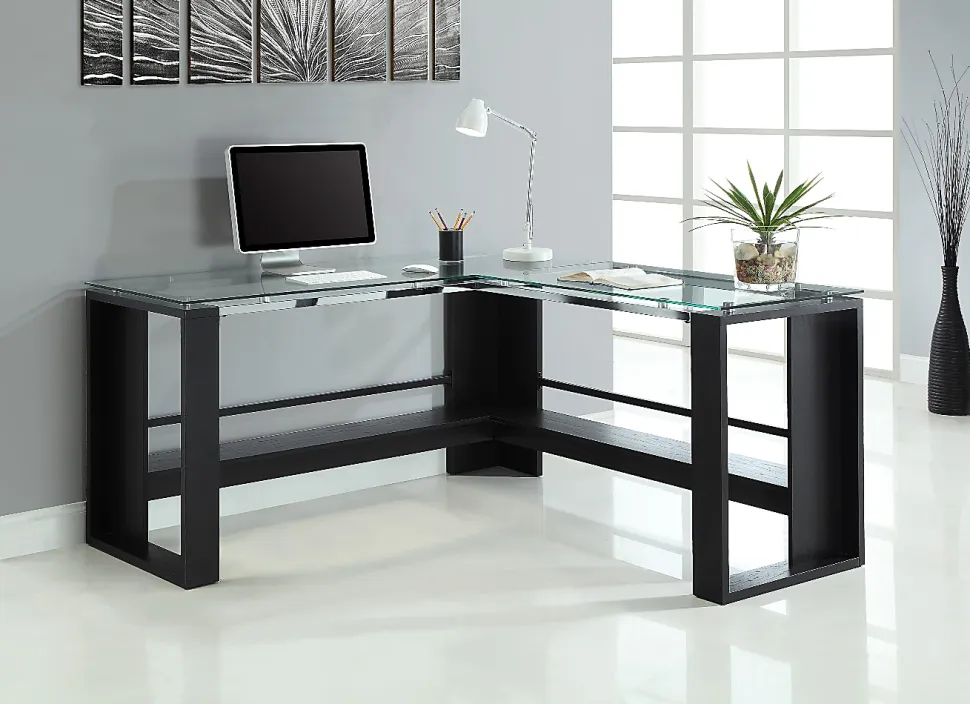 Whalen® Jasper 60"W L-Shape Corner Desk, Espresso