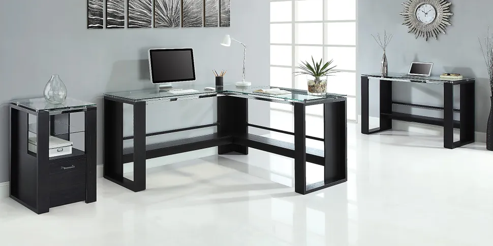 Whalen® Jasper 60"W L-Shape Corner Desk, Espresso
