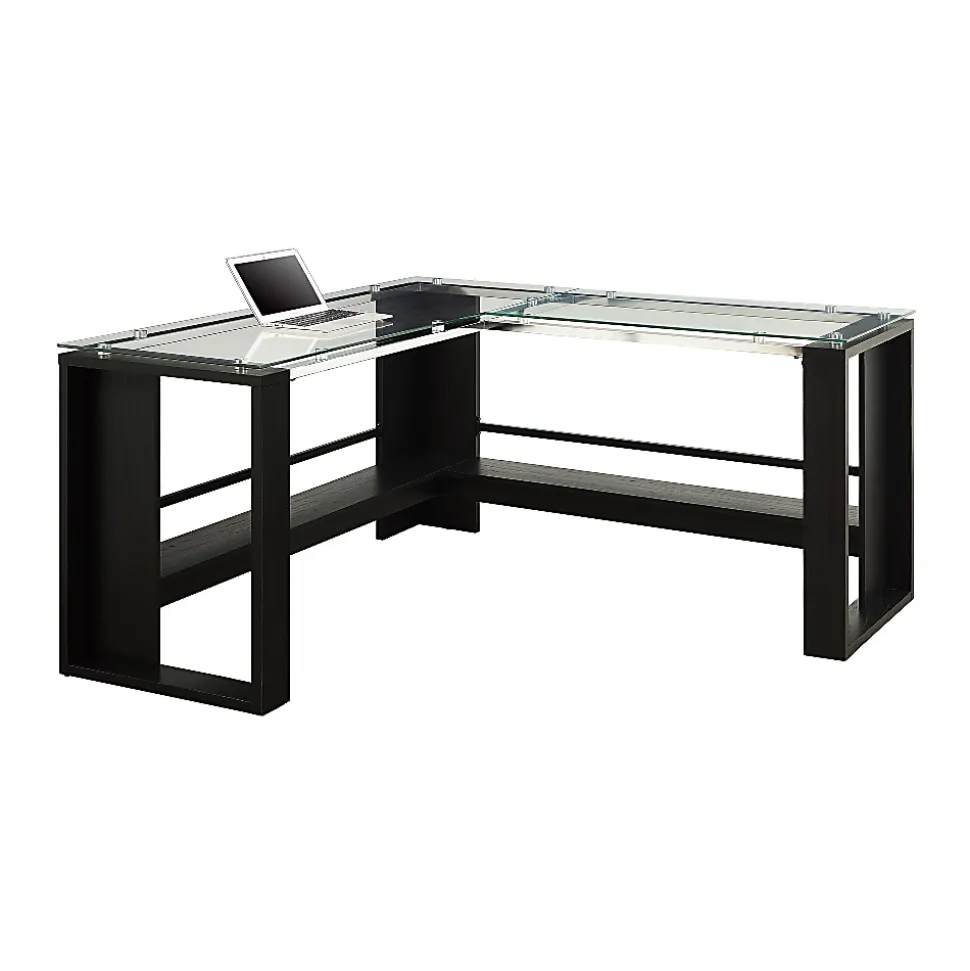 Whalen® Jasper 60"W L-Shape Corner Desk, Espresso