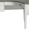Whalen® Lagron 60"W Wood L-Shaped Corner Desk, Arctic White/Shadow Gray
