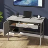 Whalen® Marilla 48"W Wood Pedestal Computer Desk, Driftwood Gray
