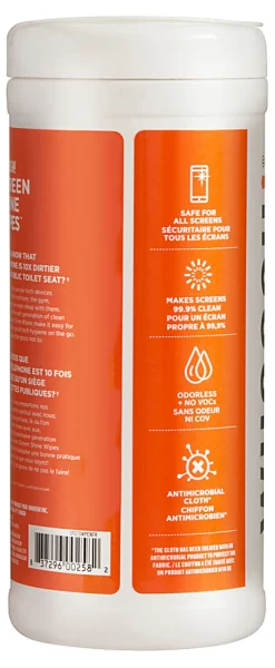 WHOOSH! Screen Shine Wipes, Container Of 70 Wipes