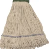 Wilen E-Line Looped End Mop, Medium, 5" Headband, Natural