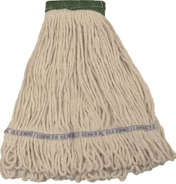 Wilen E-Line Looped End Mop, Medium, 5" Headband, Natural