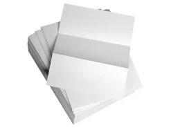 Willcopy Lettermark Custom Cut Sheets, 5 Reams, White, Letter (8 1/2" x 11"), 2500 Sheets Total, Perforated Every 3 2/3", 20 Lb, 500 Sheets Per Ream