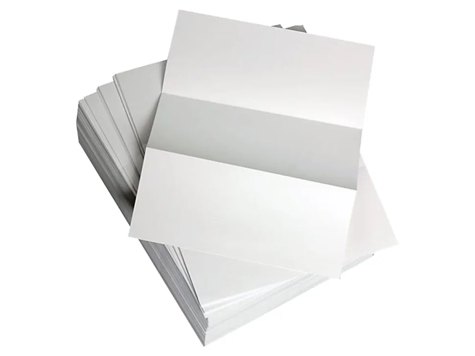 Willcopy Lettermark Custom Cut Sheets, 5 Reams, White, Letter (8 1/2" x 11"), 2500 Sheets Total, Perforated Every 3 2/3", 20 Lb, 500 Sheets Per Ream
