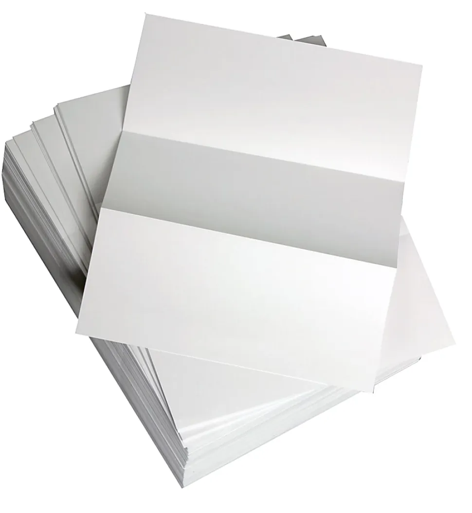 Willcopy Lettermark Custom Cut Sheets, 5 Reams, White, Letter (8 1/2" x 11"), 2500 Sheets Total, Perforated Every 3 2/3", 20 Lb, 500 Sheets Per Ream