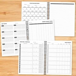 Willow Creek - Fitness planner - week/month to view - wire-bound - large - Letter A Size (8.5 in x 11 in) - 160 pages
