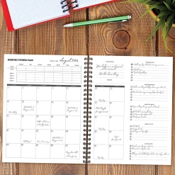 Willow Creek - Fitness planner - week/month to view - wire-bound - large - Letter A Size (8.5 in x 11 in) - 160 pages