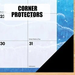Willow Creek Press Academic Monthly Desk Pad Calendar, 17" x 12", Beaches, July 2026 - June 2027, Total Qty 1
