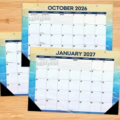 Willow Creek Press Academic Monthly Desk Pad Calendar, 17