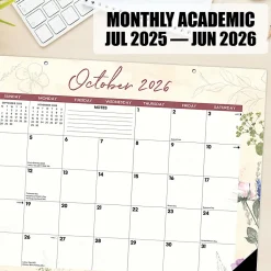 2026-2027 Willow Creek Press Academic Monthly Desk Pad Calendar, 17
