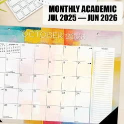 Willow Creek Press Academic Monthly Desk Pad Calendar, 17