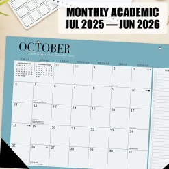 Willow Creek Press Academic Monthly Desk Pad Calendar, 17