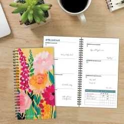 Willow Creek Press Academic Weekly/Monthly Spiral Planner, 3-1/2" x 6-1/2", Wild Garden Glow, July 2026 - June 2027, Total Qty 1