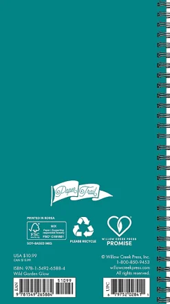 Willow Creek Press Academic Weekly/Monthly Spiral Planner, 3-1/2" x 6-1/2", Wild Garden Glow, July 2026 - June 2027, Total Qty 1