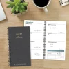 Willow Creek Press Academic Weekly/Monthly Spiral Planner, 3-1/2" x 6-1/2", Graphite Grid, July 2026 - June 2027, Total Qty 1