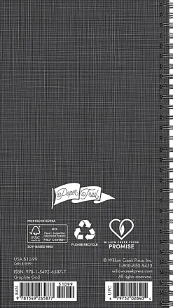 Willow Creek Press Academic Weekly/Monthly Spiral Planner, 3-1/2