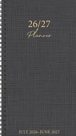 Willow Creek Press Academic Weekly/Monthly Spiral Planner, 3-1/2