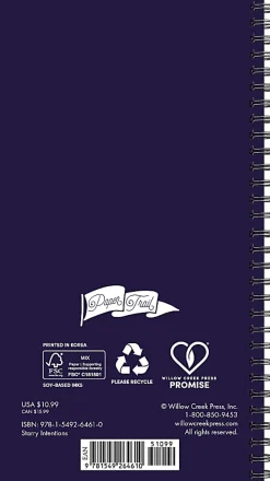 Willow Creek Press Academic Weekly/Monthly Spiral Planner, 3-1/2" x 6-1/2", Starry Intentions, July 2026 - June 2027, Total Qty 1
