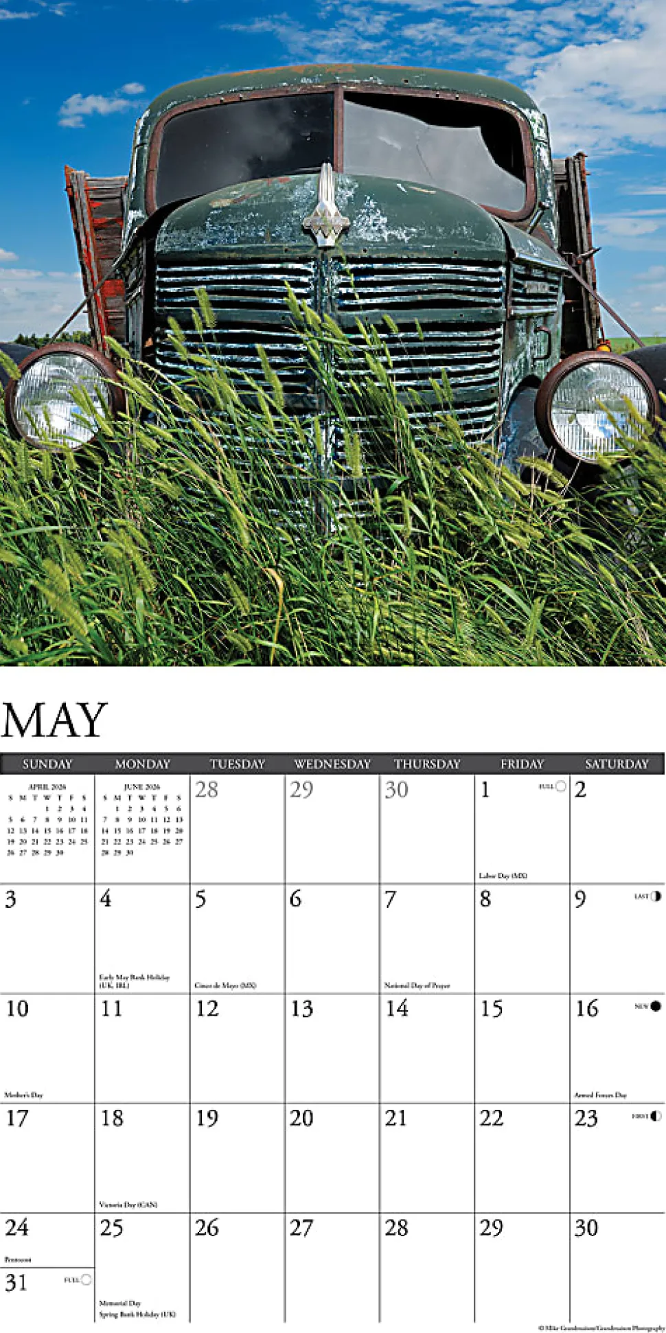 2026 Willow Creek Press Art & Design Monthly Wall Calendar, 12" x 12", Rust in Peace, January To December, 52624